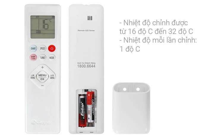 Điều hòa Casper Inverter 9000 BTU 1 chiều QC-09IU36A